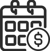 按月繳費靈活自主圖示